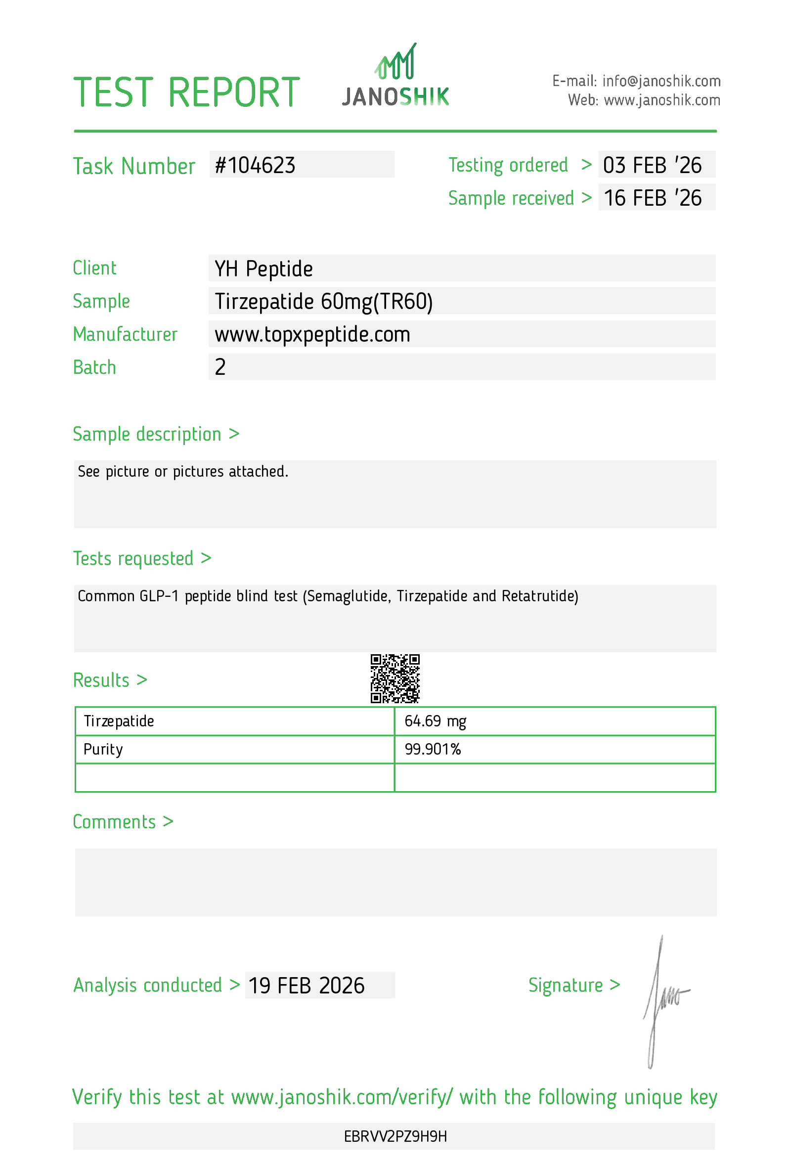 Tirzepatide report #104623