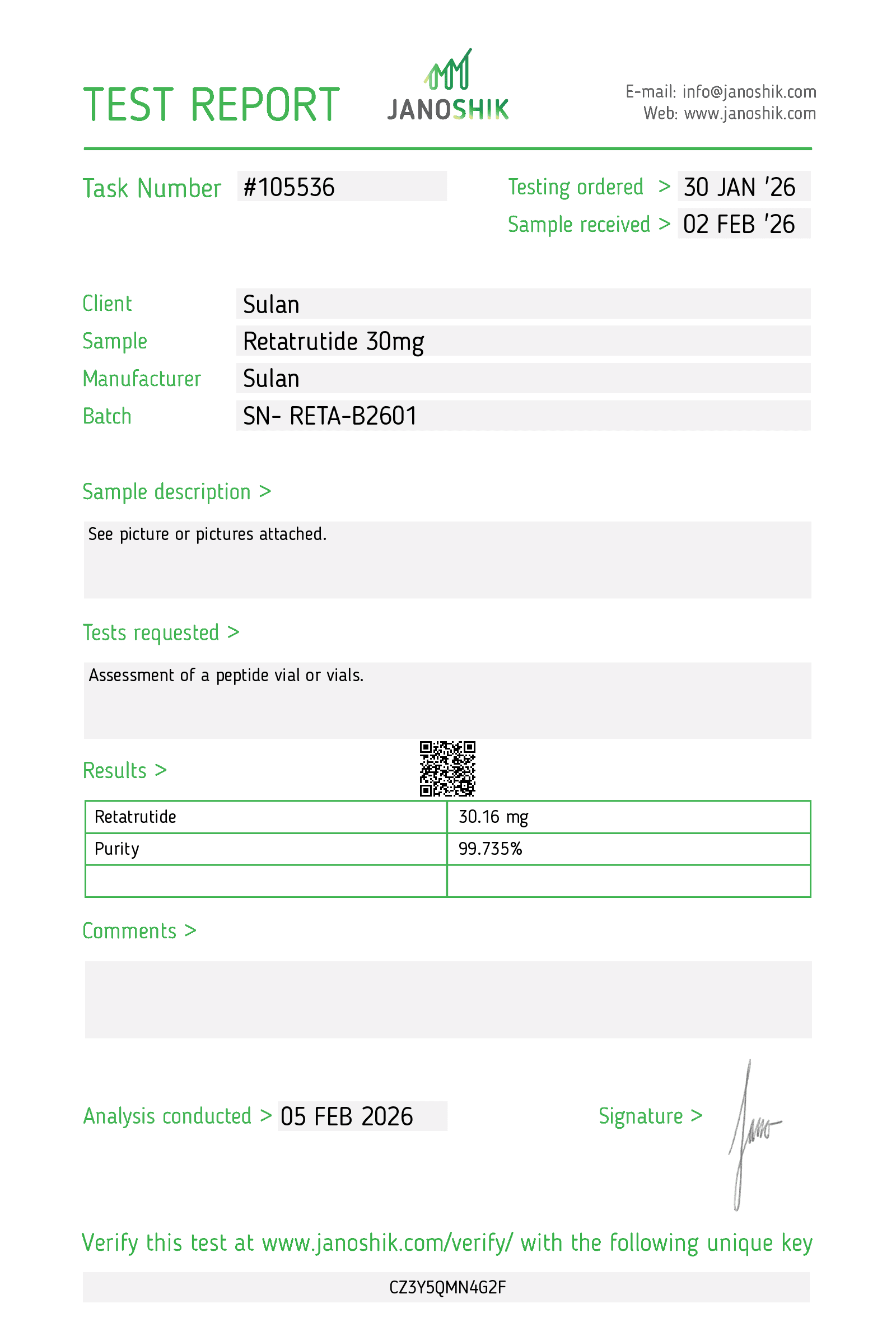 Retatrutide report #105536