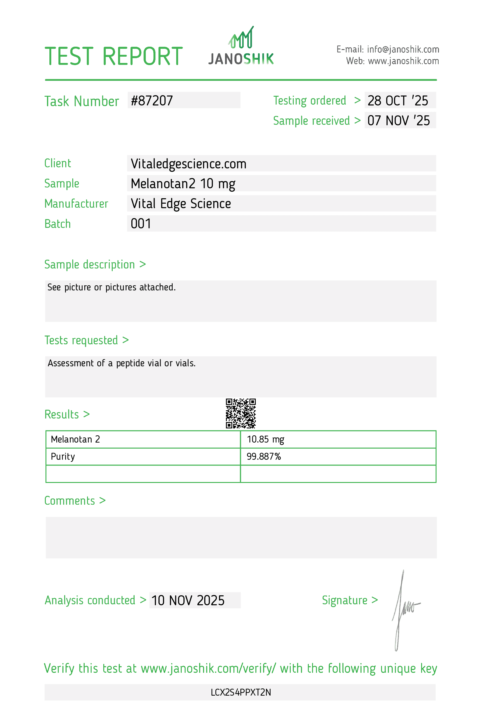 Melanotan 2 report #87207