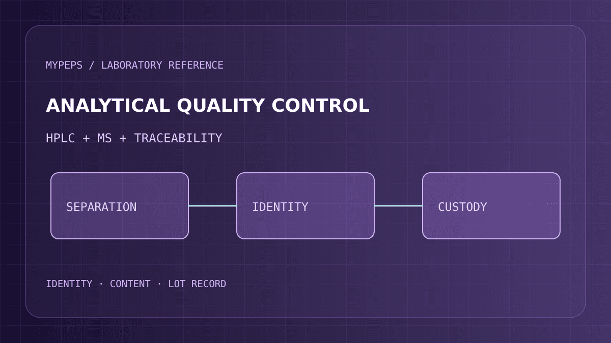 Illustrative technical reference panel for Chromatographic Quality Control: Detecting Salt-Form Adulteration in Synthetic Retatrutide Batches; not experimental data
