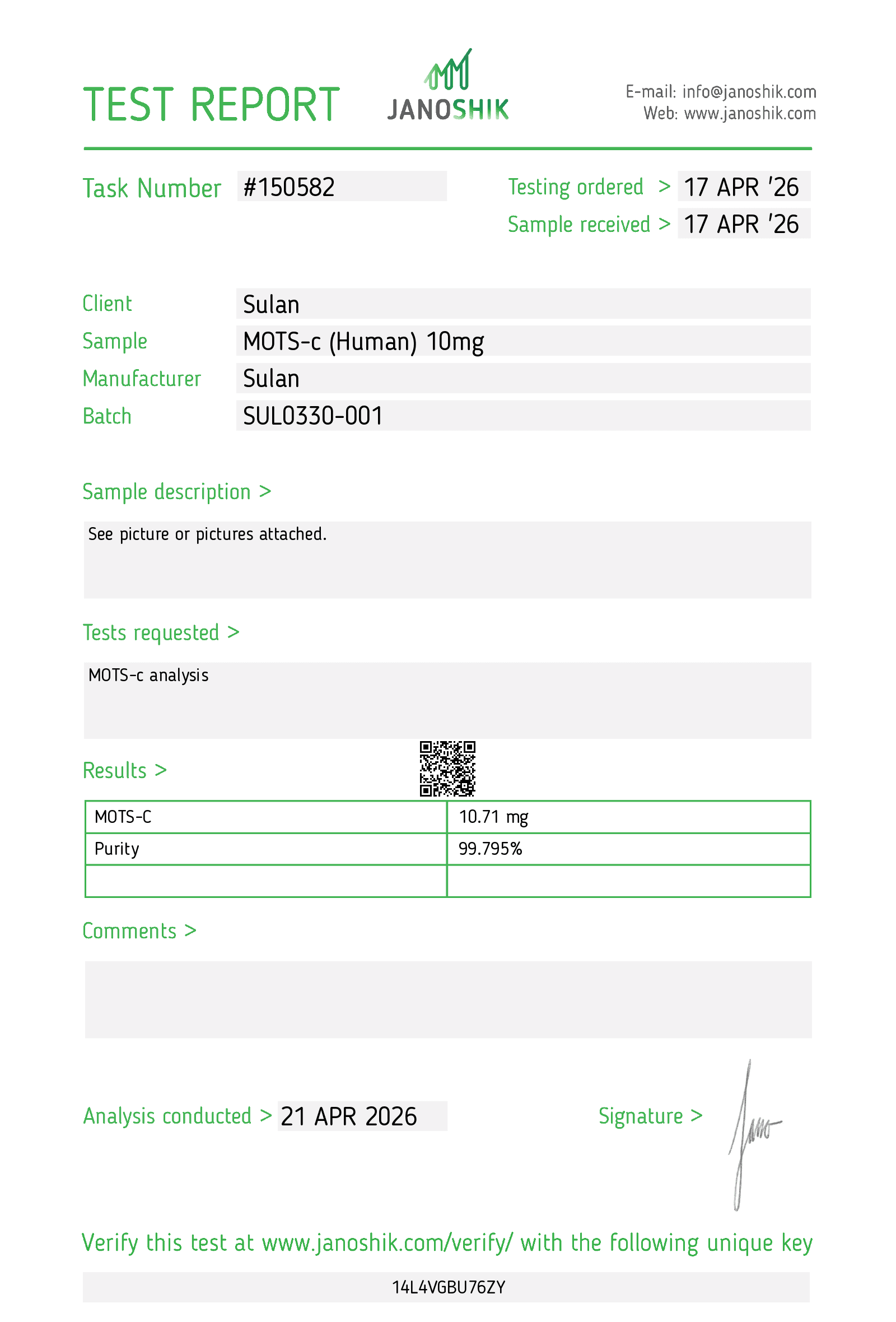 MOTS-c report #150582